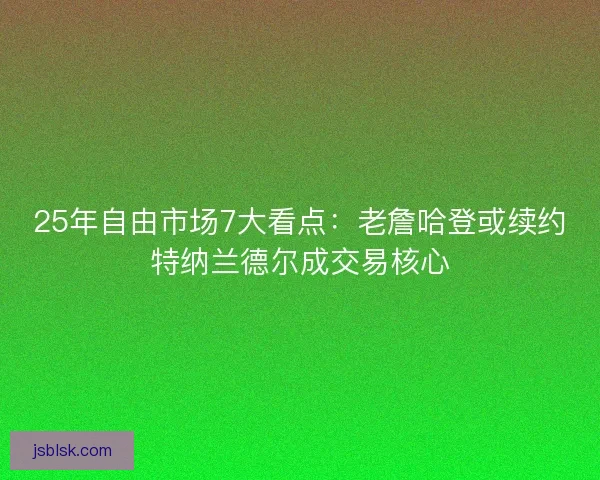 25年自由市场7大看点:老詹哈登或续约特纳兰德尔成交易核心 25年自由市场7大看点:老詹哈登或续约特纳兰德尔成交易核心